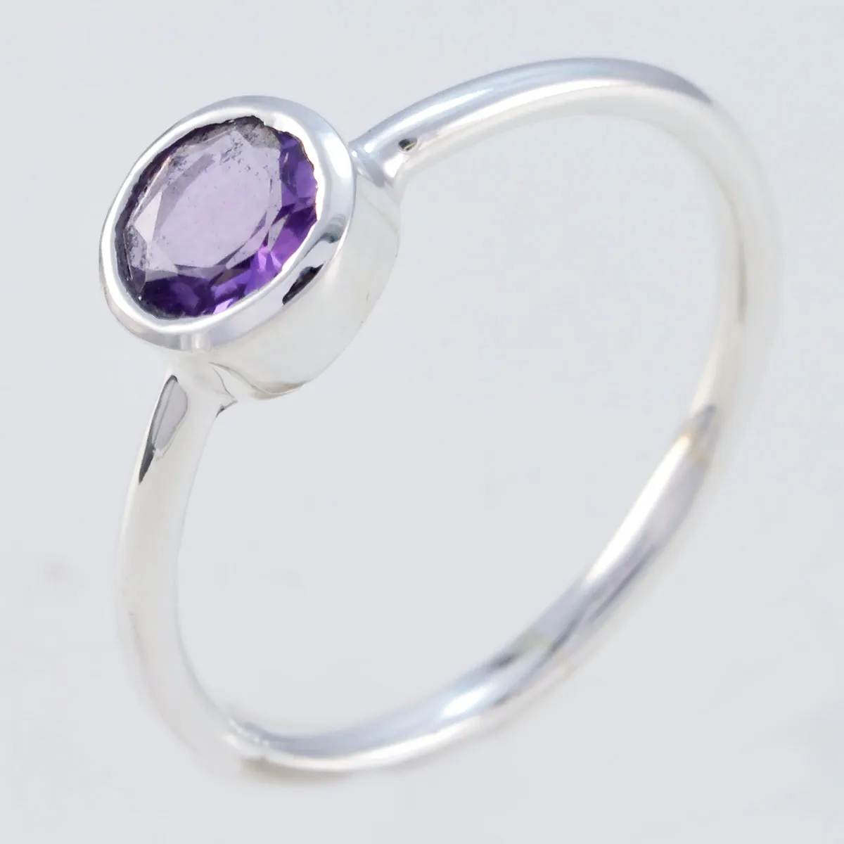 Riyo Drop-Dead Gems Amethyst Solid Silver Rings Body Jewelry Source