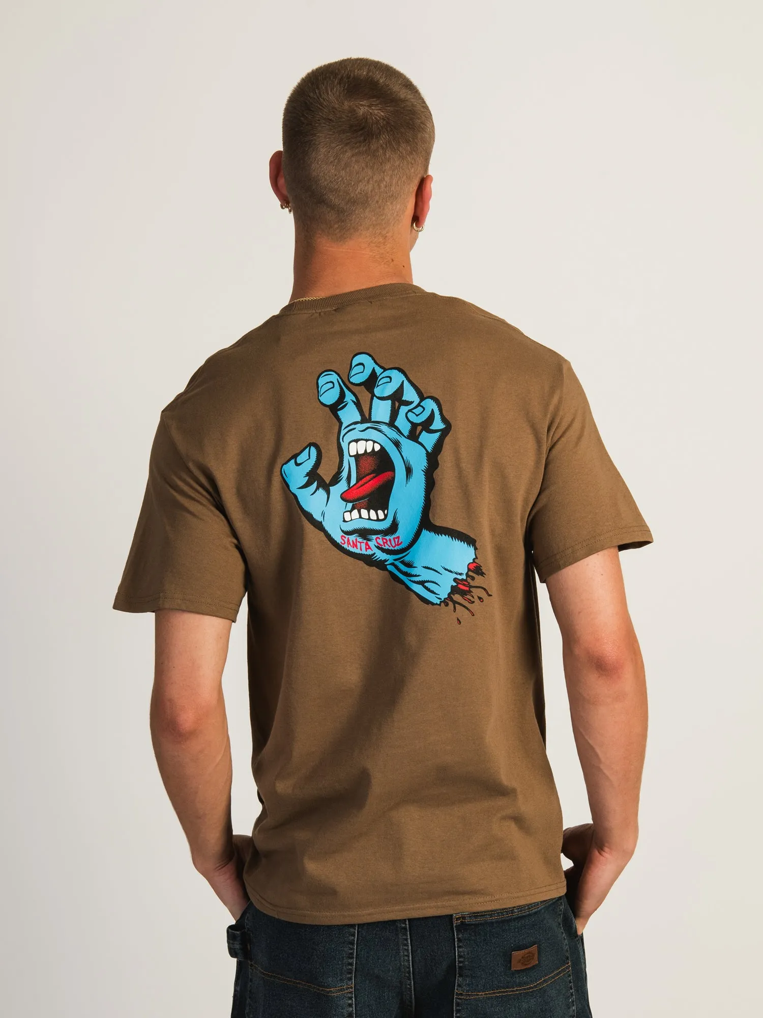 SANTA CRUZ SCREAMING HAND SHORT SLEEVE HEAVYWEIGHT T-SHIRT