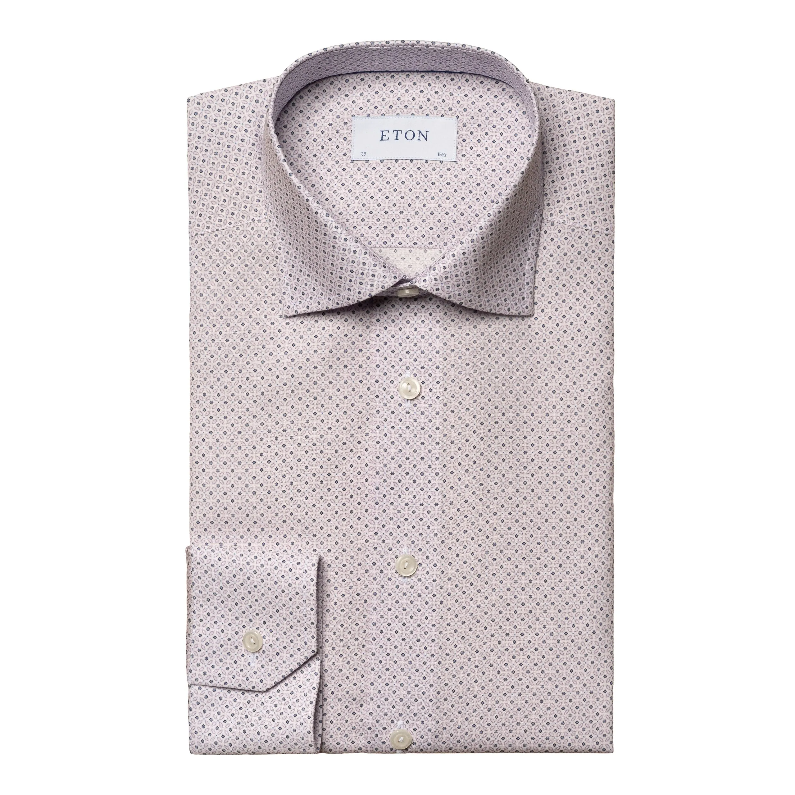 Slim Fit - Micro Floral Print Signature Poplin Shirt