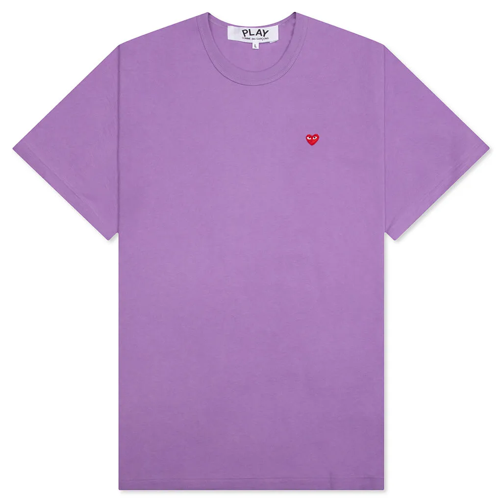 Small Red Heart T-Shirt - Purple