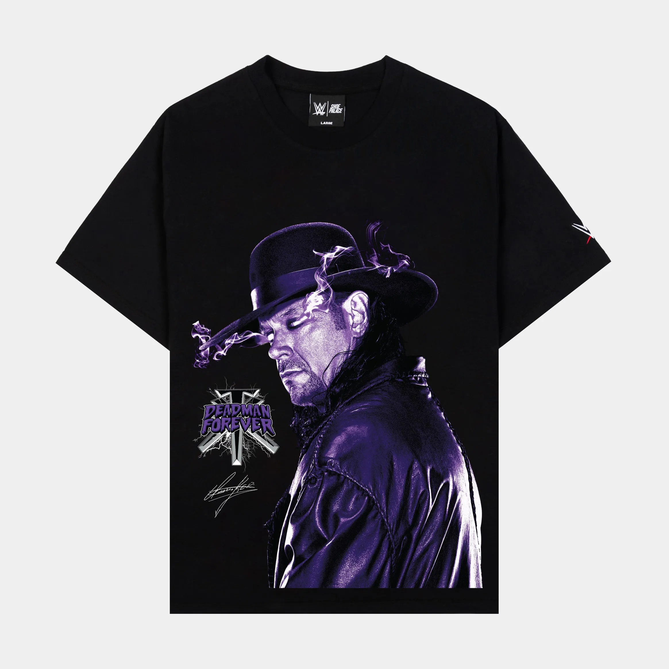 SP x WWE Deadman Mens Short Sleeve Shirt (Black/Purple)