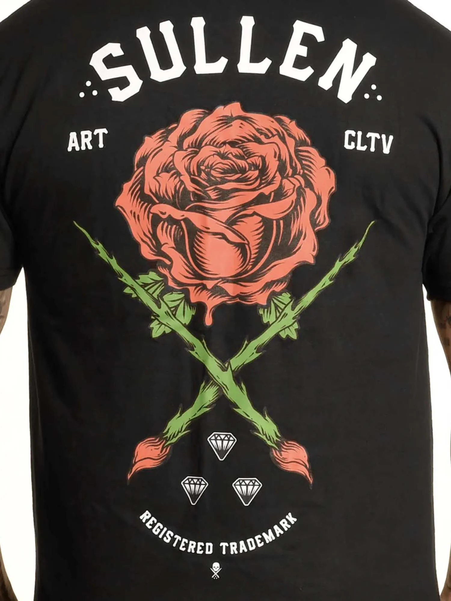 Sullen Men's Rose Badge Short Sleeve Standard T-shirt