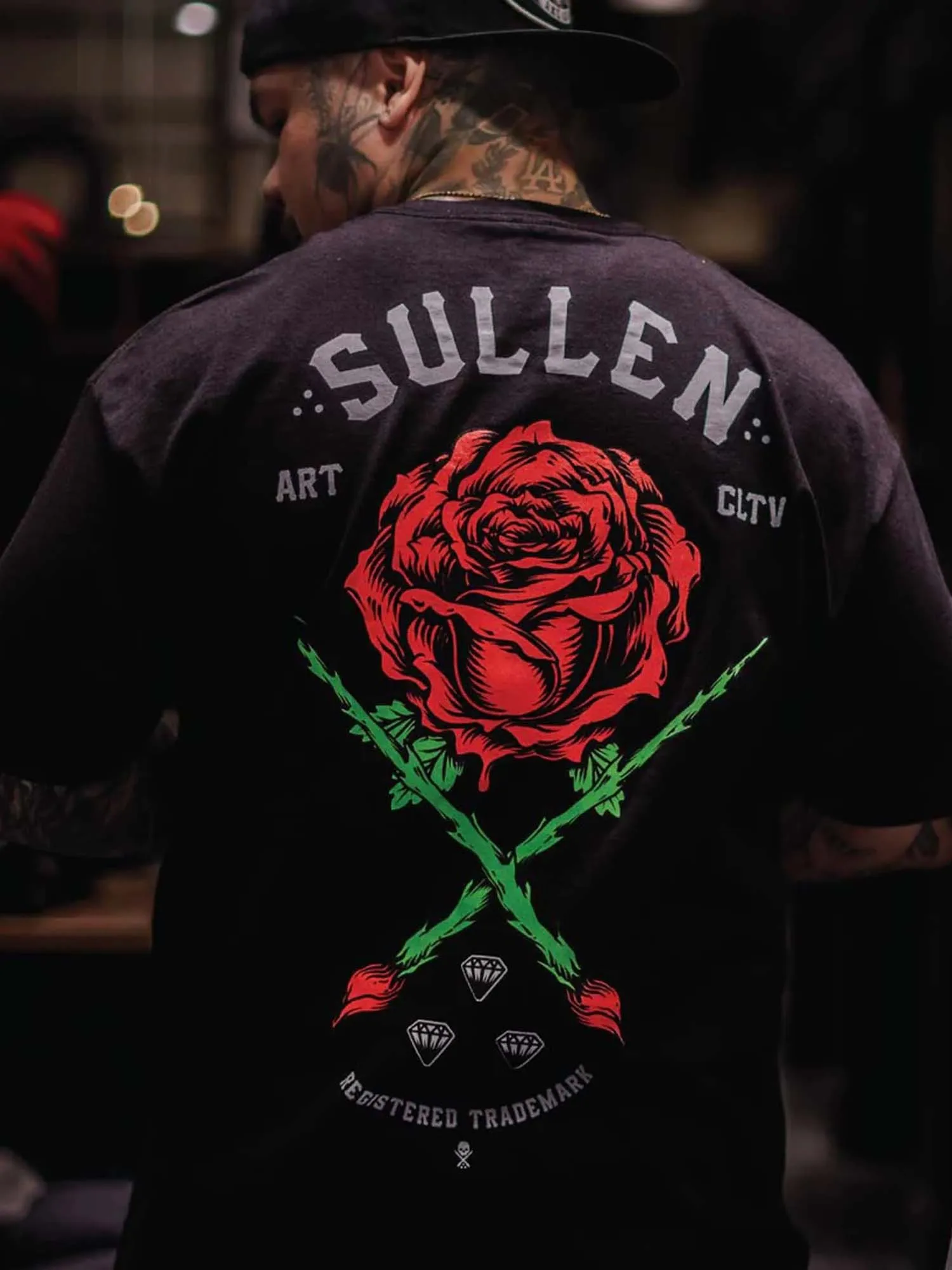 Sullen Men's Rose Badge Short Sleeve Standard T-shirt