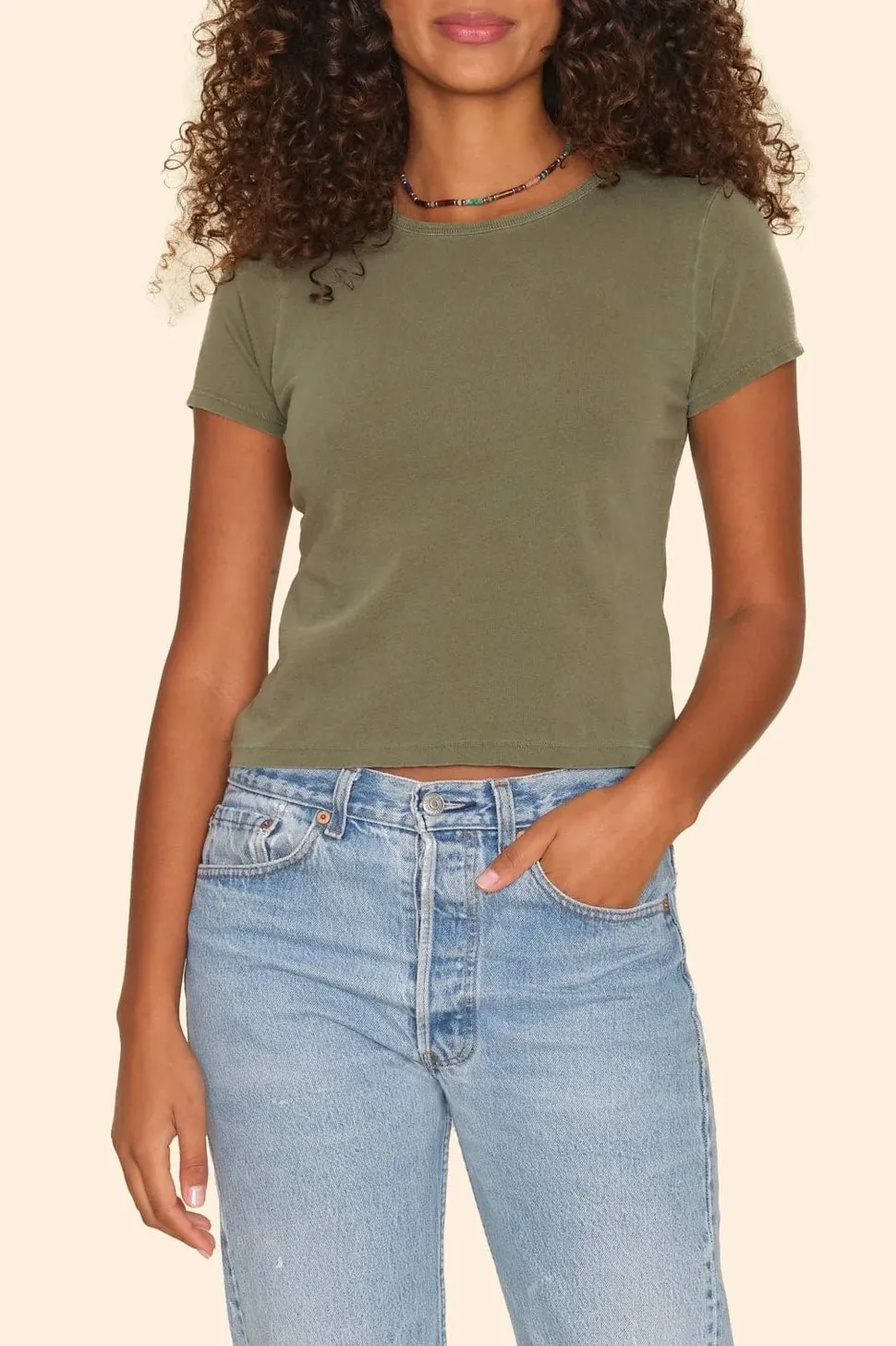 T-Shirt Pixie in Dune Green