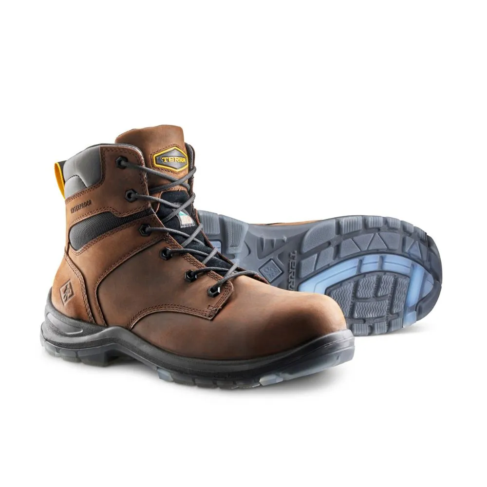 Terra Bryne Unisex 6" Waterproof Composite Toe Work Boot TR0A839BDBX - Brown