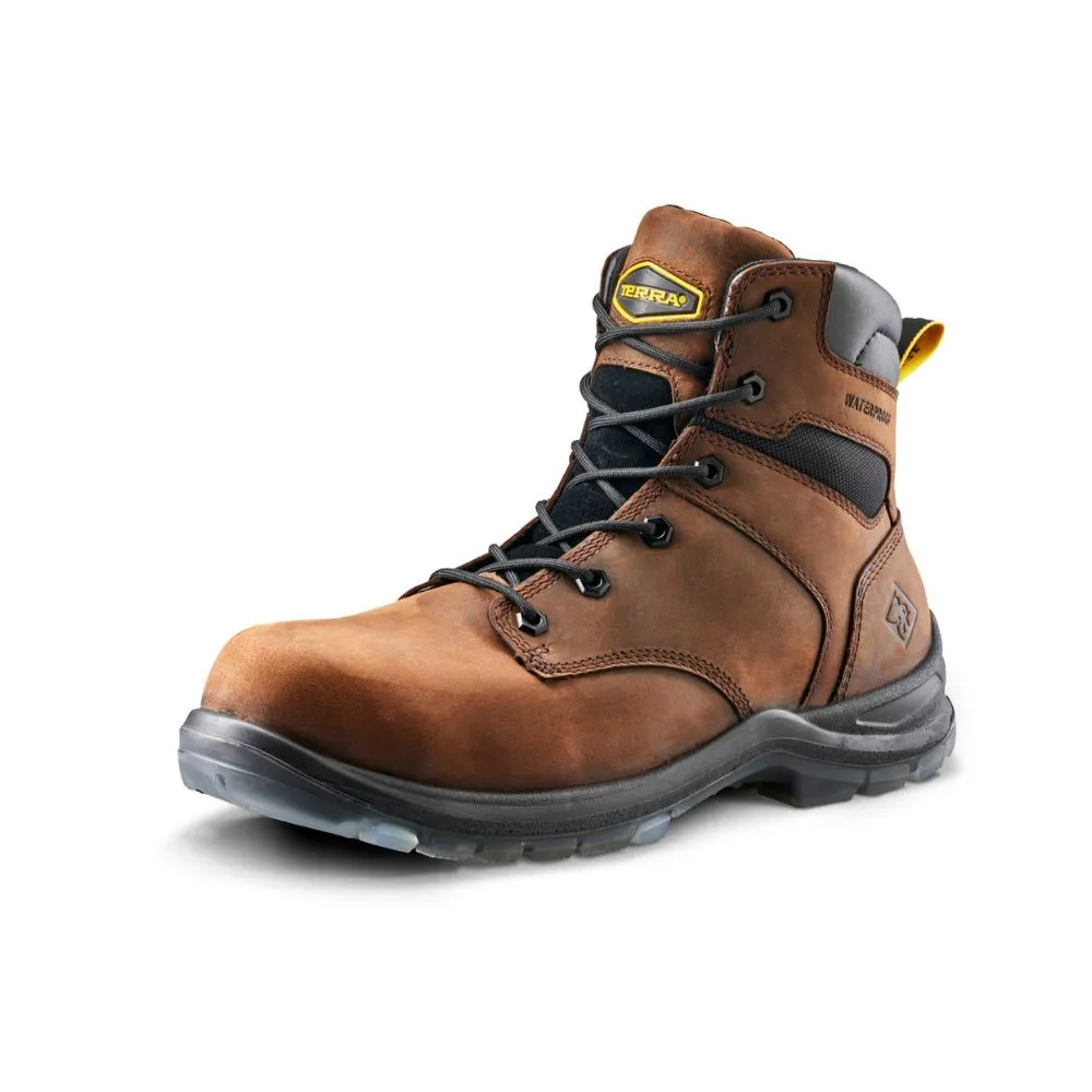 Terra Bryne Unisex 6" Waterproof Composite Toe Work Boot TR0A839BDBX - Brown