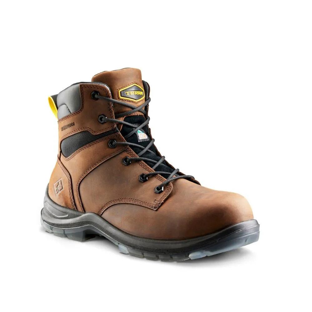 Terra Bryne Unisex 6" Waterproof Composite Toe Work Boot TR0A839BDBX - Brown