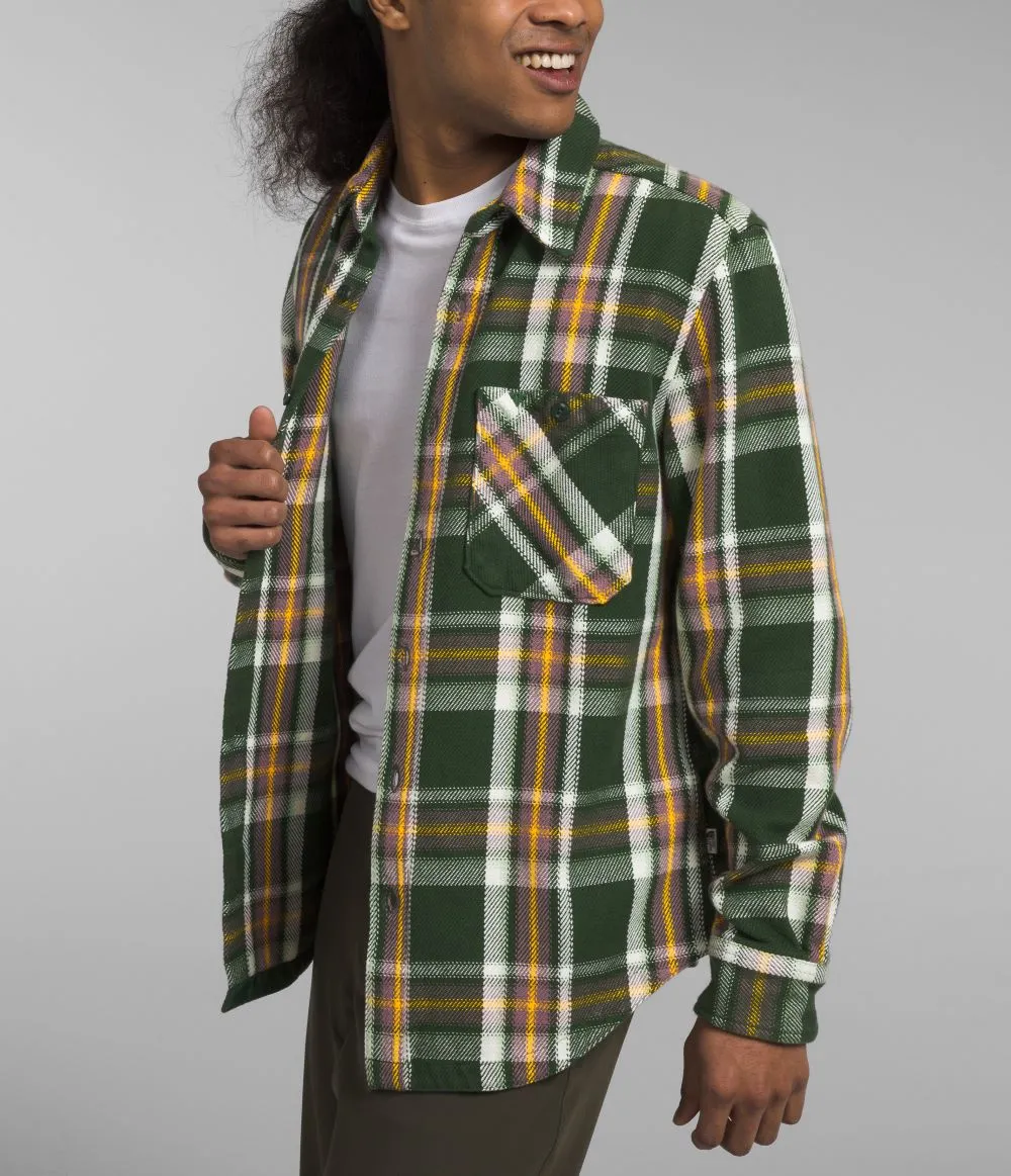 'The North Face' Men's Valley Twill Flannel Button Down - Pine Needle