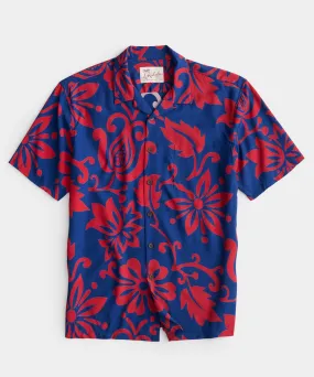 Todd Snyder x Kahala Aloha Shirt in Blue Floral