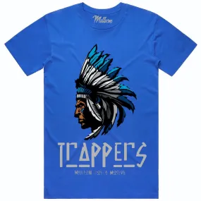 TRAPPERS : Royal Blue Sneaker Tees Shirt