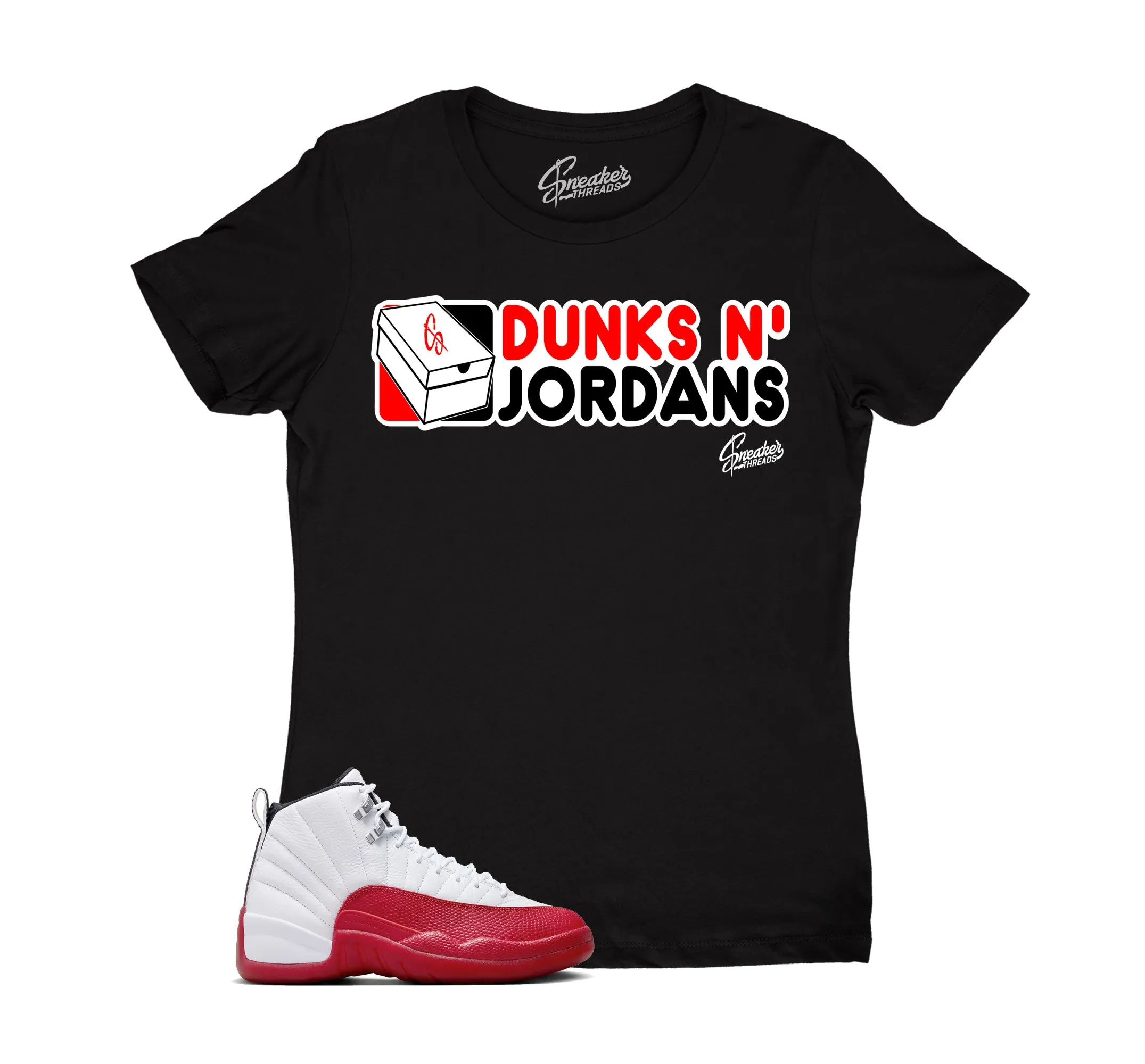 Womens - Cherry 12 Dunks N Jordans Shirt