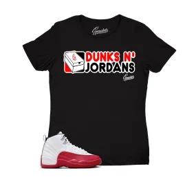 Womens - Cherry 12 Dunks N Jordans Shirt