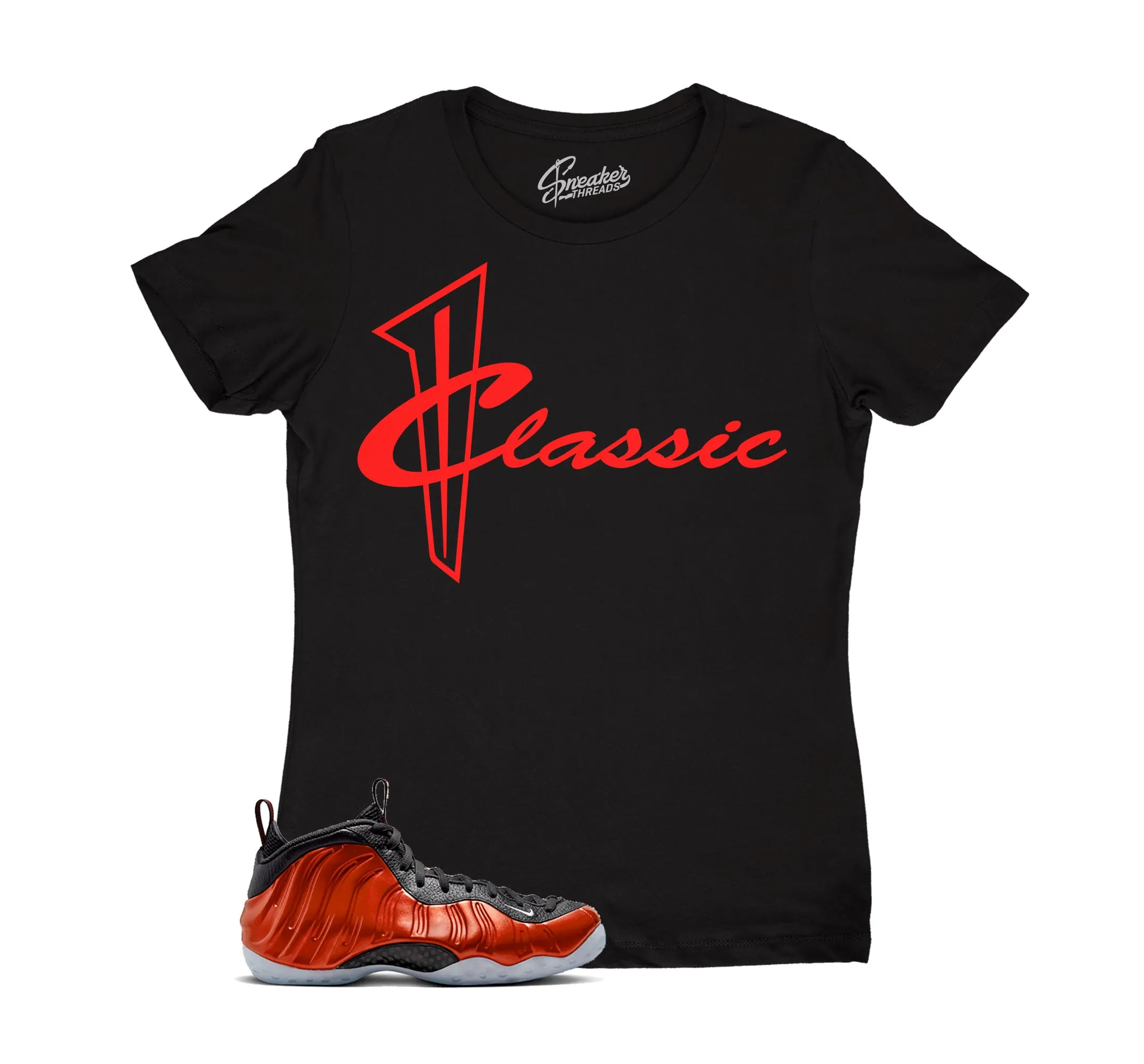 Womens -  Metallic Red Foam Classic Shirt