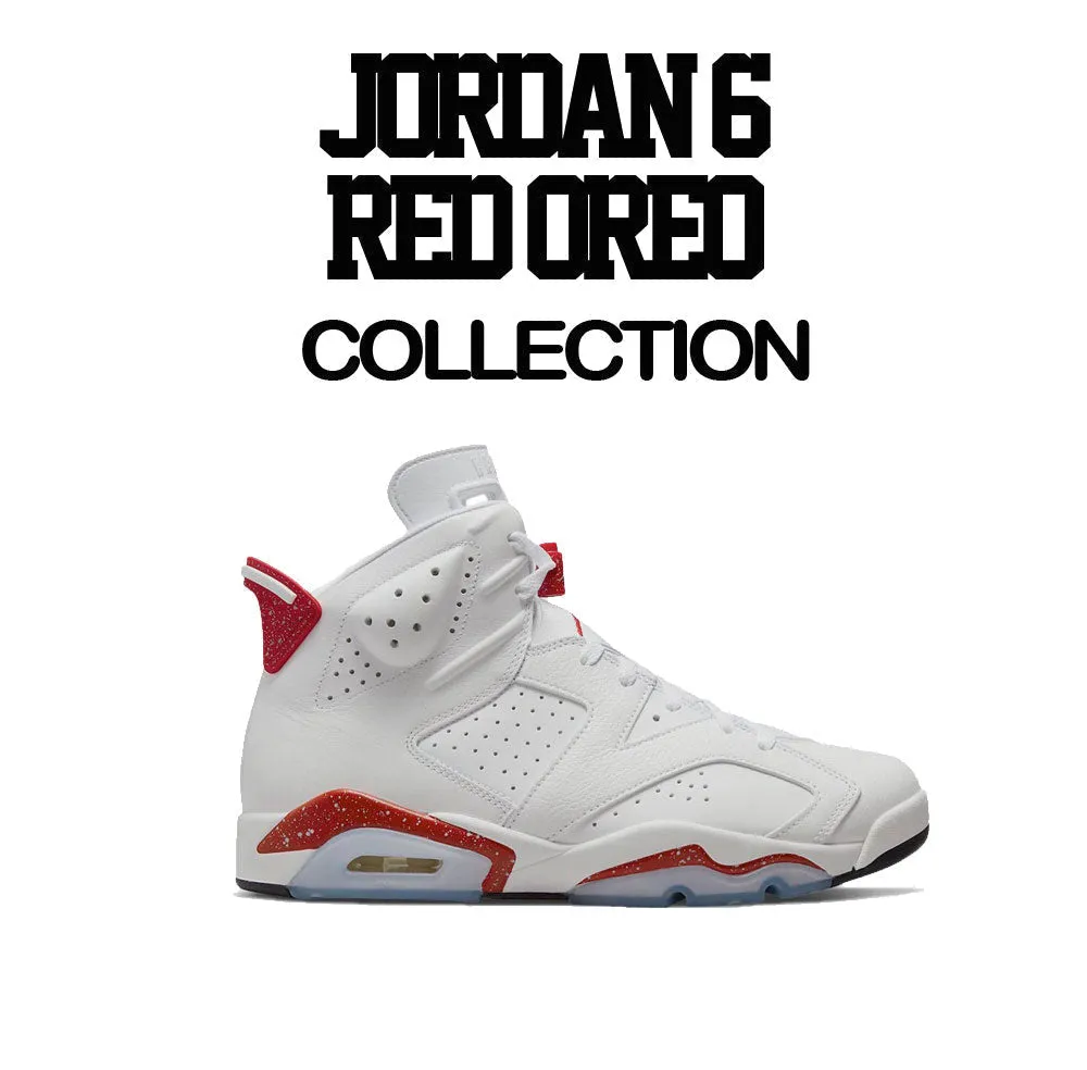 Womens Red Cement 6 Shirt - Got Em - White