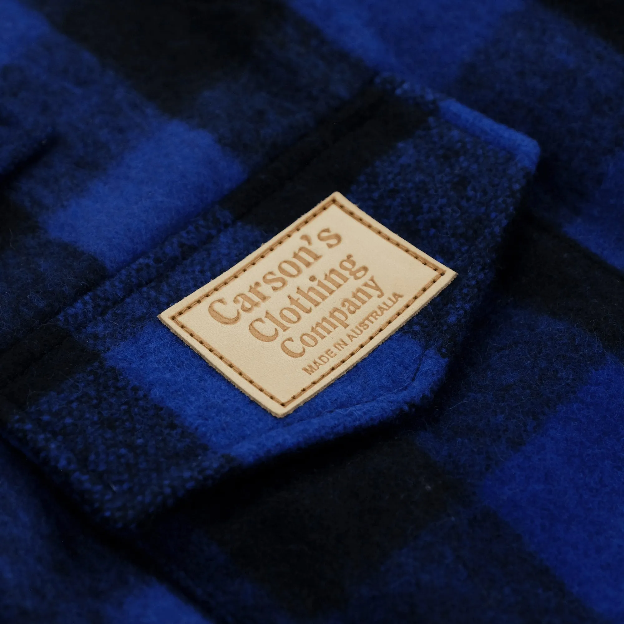 Wool Bush Shirt - Australian Made Rugged Flannel Plaid Shirt