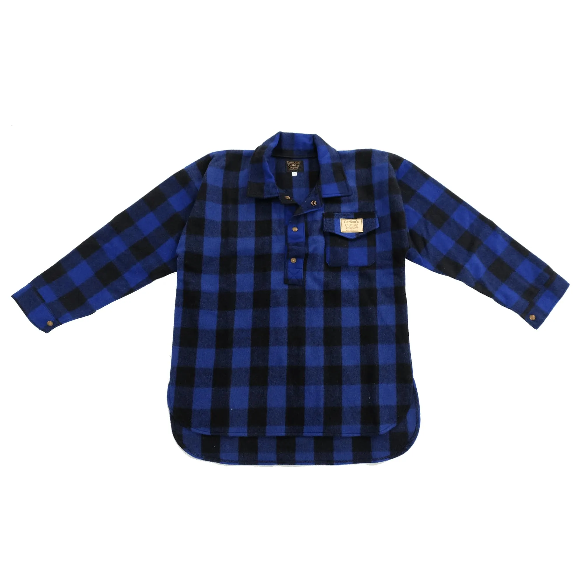 Wool Bush Shirt - Australian Made Rugged Flannel Plaid Shirt