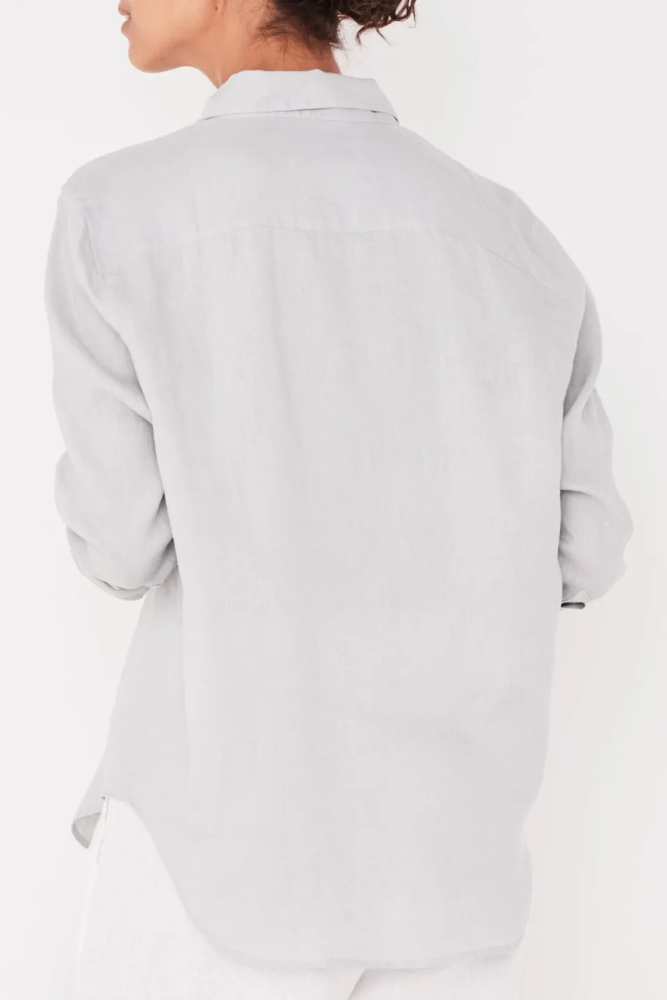 Xander Seafoam Linen Shirt